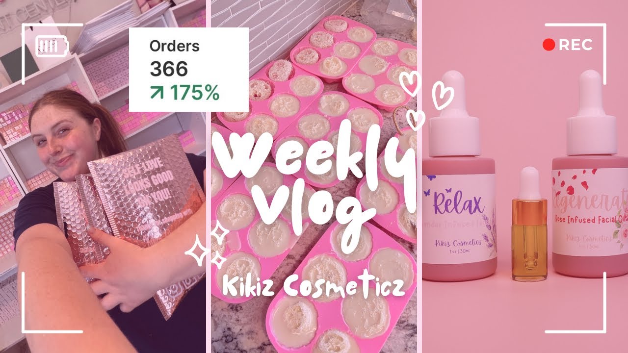 Week in my life ~ Lip gloss business owner! Making lip gloss, making soap, making lotion for launch!