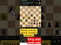 Nimzo-Larsen Attack, Modern variation... King side open pile 💪🤪 #chesstactics #checkmate