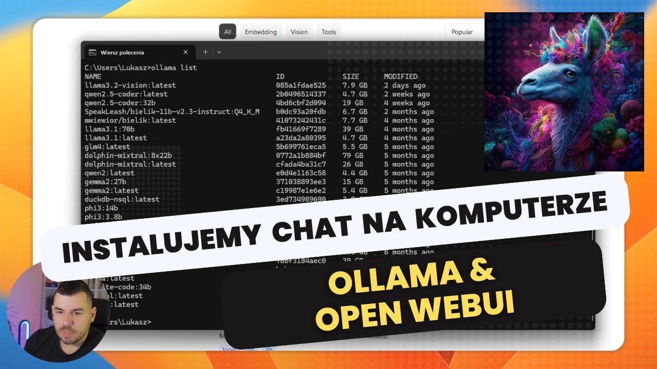 Twój Własny "ChatGPT"! Ollama i Open WebUI - Lokalna AI na Twoim Komputerze!