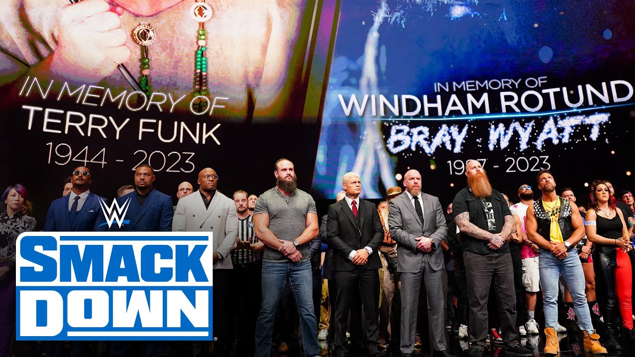 WWE honors Bray Wyatt and Terry Funk with a 10-bell salute: SmackDown  highlights, Aug. 25, 2023 
