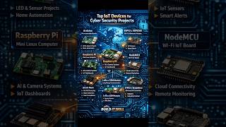 Top IoT Devices for Cyber Security Projects 🔐 | Arduino, ESP32, Raspberry Pi Explained #iot #shorts