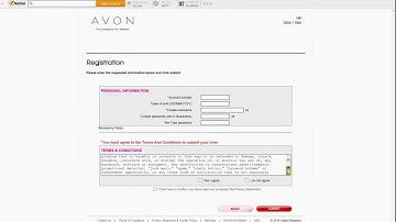 Avon Representative Website Registration