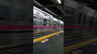 今日撮影‼️京王7000系7421編成　回送　府中駅にて到着