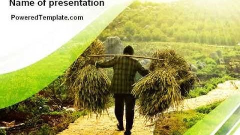 Peasant PowerPoint Template by PoweredTemplate.com