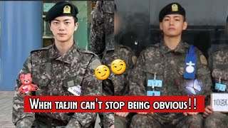 Taejin/JinV: When Taejin can't stop being obvious. 😏