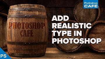 How to add REALISTIC TEXT to a PHOTO - Photoshop tutorial