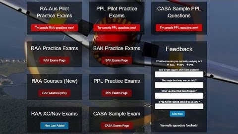 Pilot Practice Exams Website Navigation For Pilot Exams & Flight Training & Learn To Fly