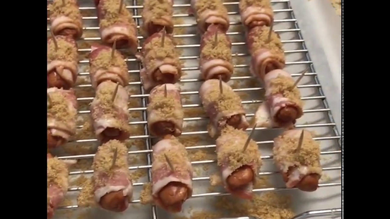How To Make Bacon Wrapped Little Smokies With Brown Sugar