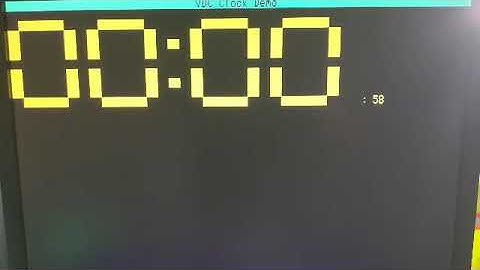RC2014 running VDC-II core on FPGA, Clock Demo