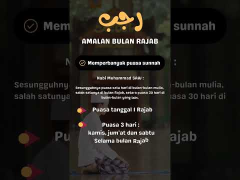 Amalan bulan Rajab #doa #wirid #rajab