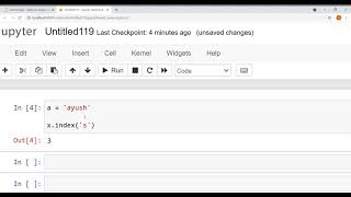 index method in python