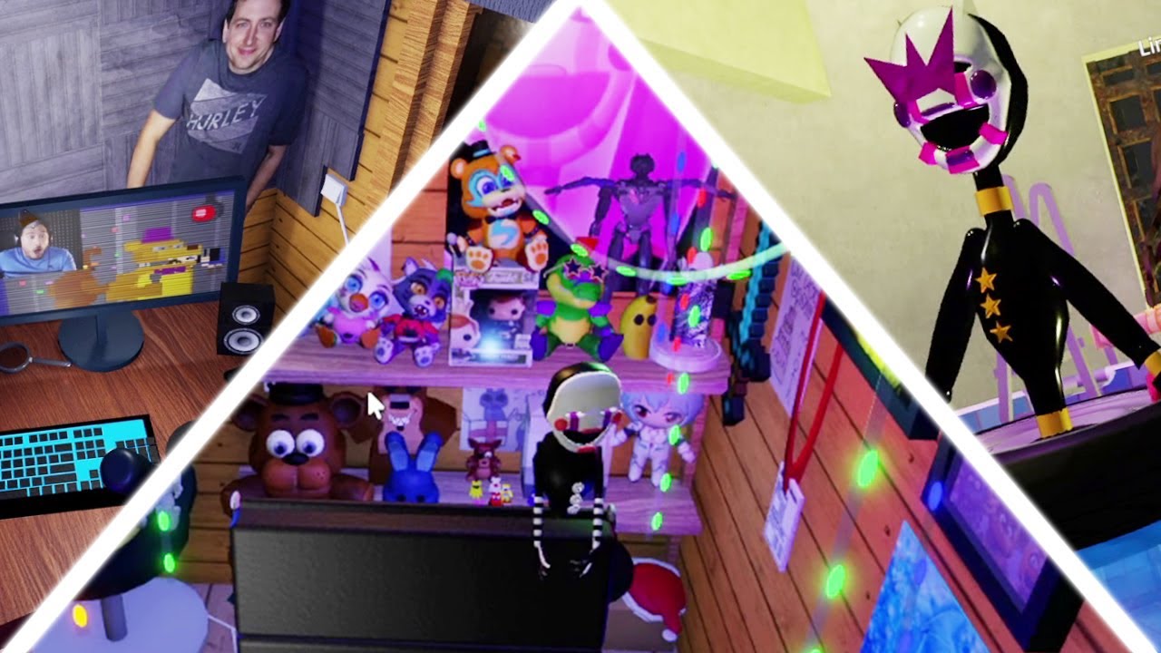 INVITO a MIS SUBS a mi CABAÑA DE FNAF de GG GAMES en ROBLOX