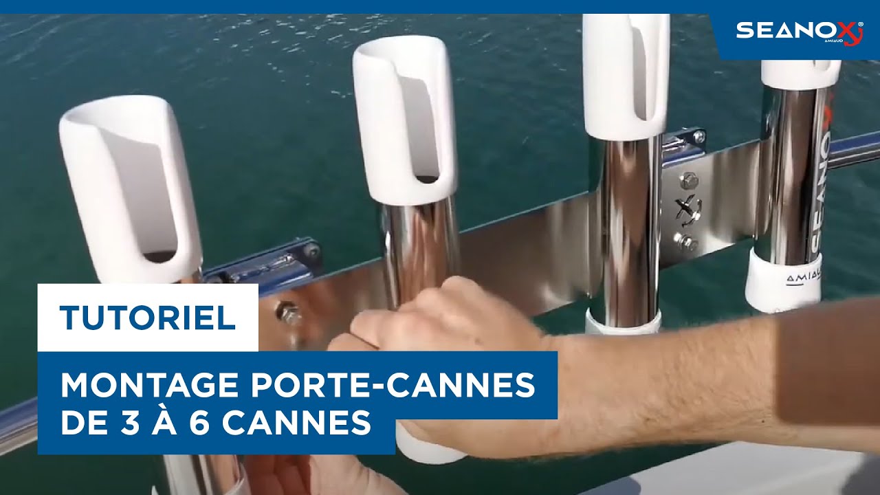 Porte-canne bateau en acier inoxydable à pêche pour cannes à