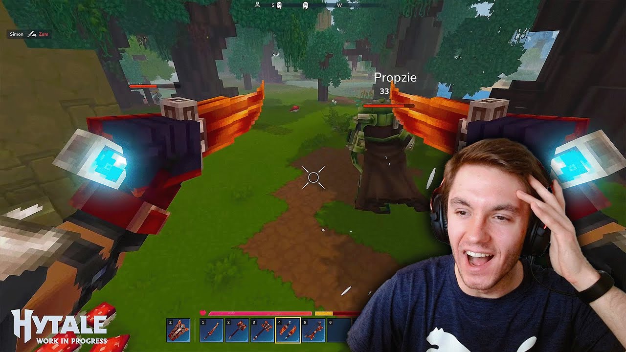 Реакция на новое боевое видео HYTALE