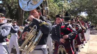 VMI, Virginia Military Institute Marching Band in Mobile, Alabama - Mardi Gras 2017