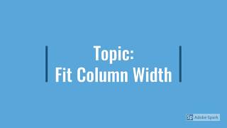APPTech How to: Fit Column Width in SAP Business One