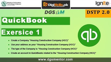 Digiskills QuickBook Exercise 1|Create a Company...!