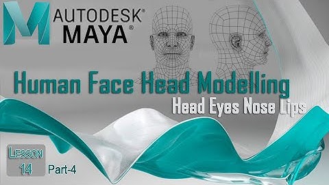 Human Character face Modeling in Autodesk Maya | Model a 3D Human Face Head| Lesson-14 Part-4