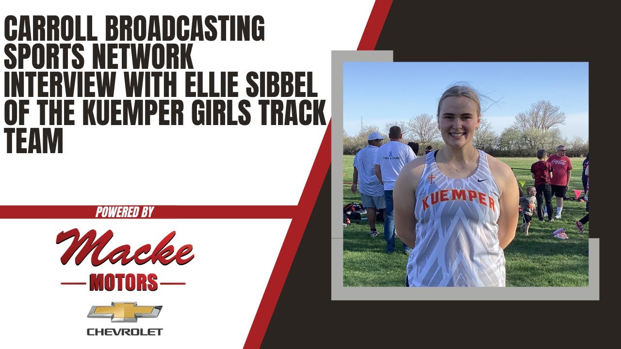 Carroll Broadcasting Sports Network interview with Ellie Sibbel of the Kuemper girls track team