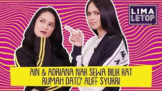 limaletop ain edruce adriana nak sewa bilik kat rumah dato aliff syukri