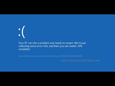 Fix Thread Stuck In Device Driver Windows 10 Blue Screen Error