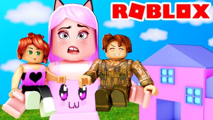 Roblox - MÃE POR UM DIA no BLOXBURG (TENTE NAO RIR) 