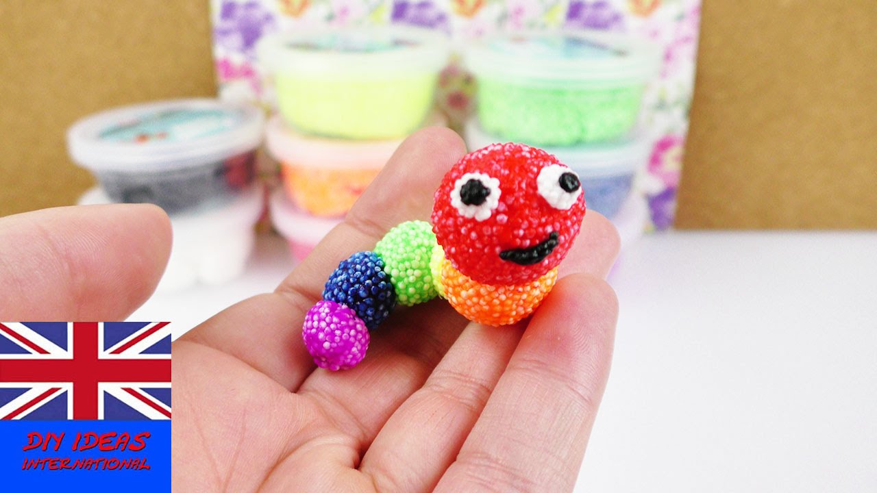 Rainbow Caterpillar Made Of Foam Clay Super Sweet Cool Idea For rainbow-caterpillar-made-of-foam-clay-super-sweet-cool-idea-for