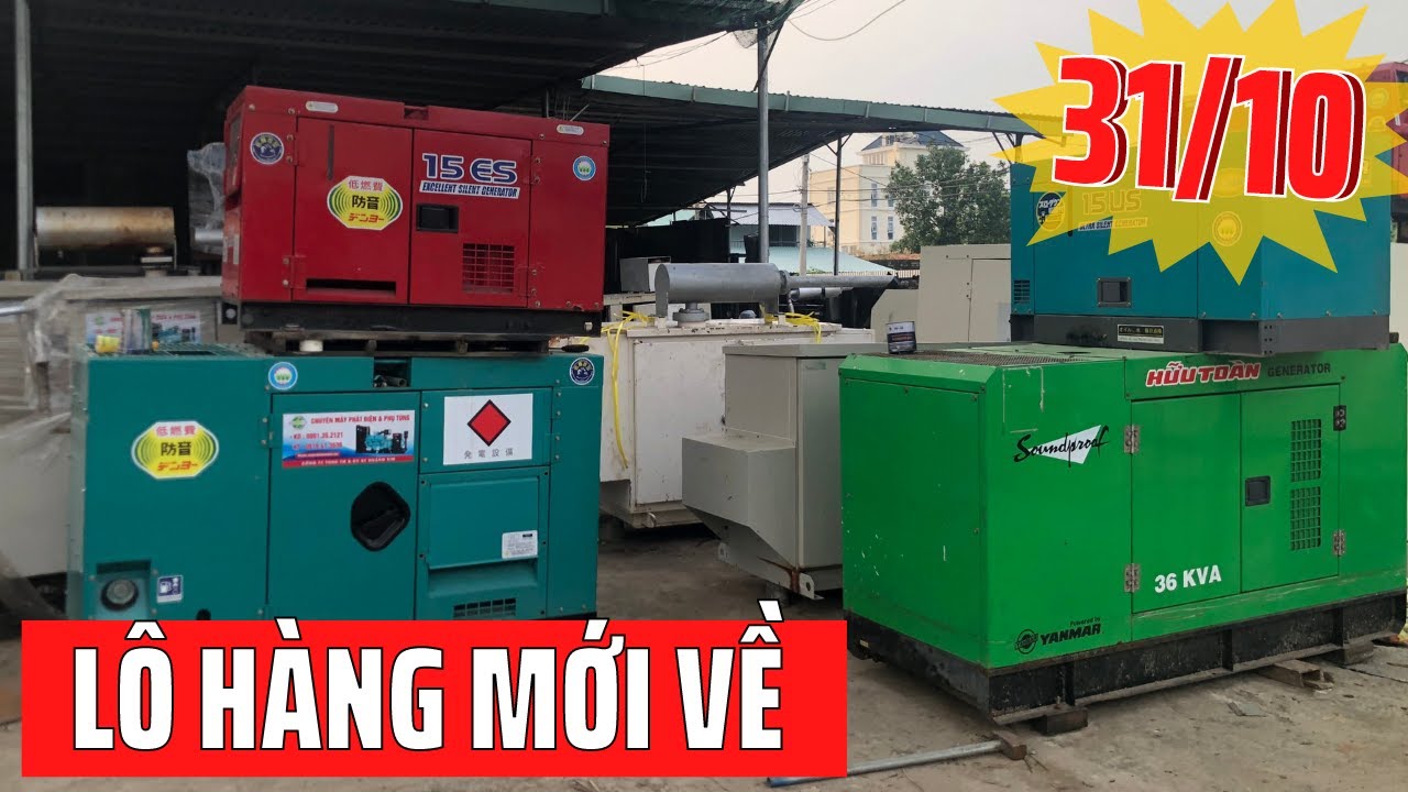 Lô máy phát điện nhật bãi 3 pha vừa cập bến kho máy phát điện Hoàng Kim - LH : 0901352121