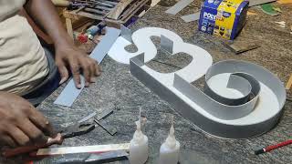 How To Make Acrylic Letter Raizing ಅಕ್ರಿಲಿಕ್ ಲೆಟರ್ ರೈಸಿಂಗ್  used Polyfix glue 8882946874