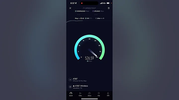 AT&T 5G plus Speedtest have a gigabit per second in the middle of absolute nowhere, Texas 2023