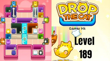 Drop The Cat Level 189 very hard level Walkthrough Solution 