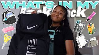 WHATS IN MY BACKPACK🎒🩵📓 ★ nike elite, folders, notebook, ect ★
