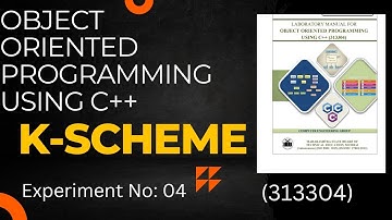 OOP MSBTE Manual Solution ||  EXPERIMENT NO: 04  || Oop manual answer k scheme || C++ manual [CO-3k]