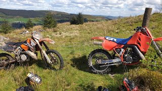 KTM 250 SX 2005/CR500 1985 on the trails