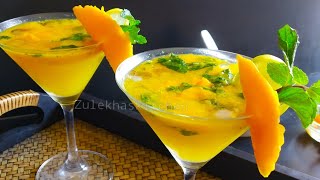 Mango Mojito Recipe - Easy Mocktail Summer Drink - Ramadan Special Drink - Zulekhas Kitchen Recipes