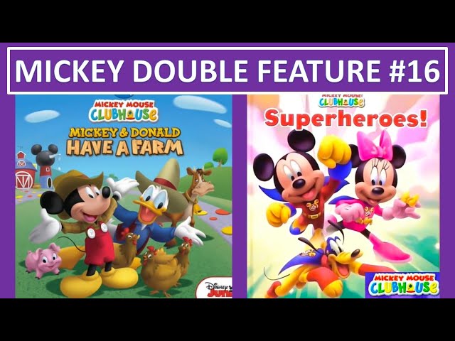 Mickey Mouse #16 DOUBLE FEATURE Read Aloud - Mickey & Donald Have a Farm  and SUPERHEROES! Read Along 