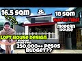 Small modern house with loft design  250k  280k lang 18000 per sqm