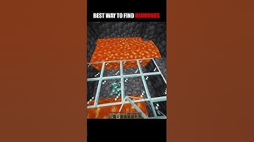 BEST WAY TO FIND DIAMONDS #shorts #minecraft #viral #minecraftmemes #minecraftfunny