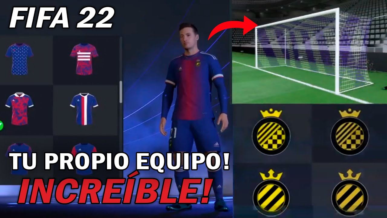 ASÍ PODRÁS CREAR TU EQUIPO Y ESTADIO! EN FIFA 22 MODO CARRERA - YouTube