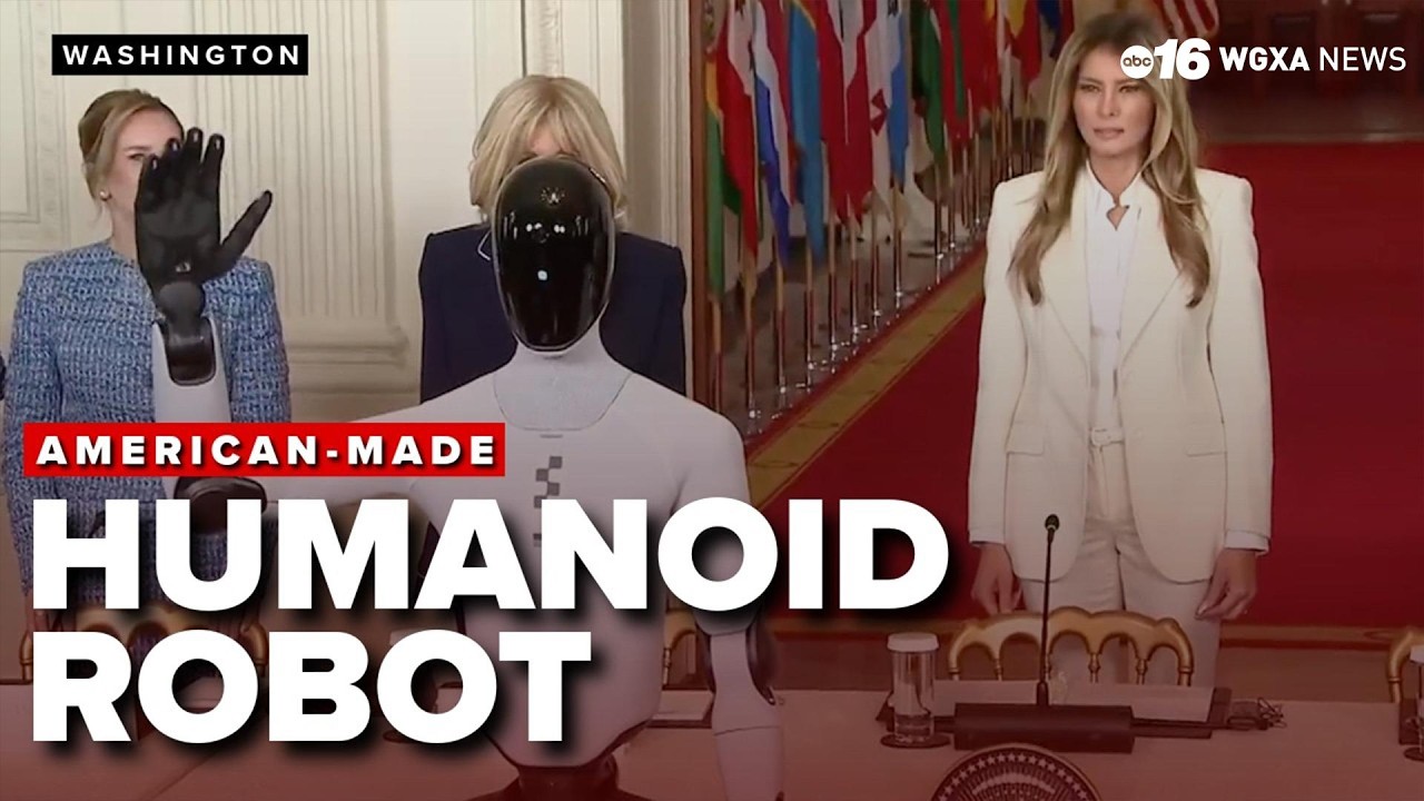 FIRST LADY Melania Trump & HUMANOID ROBOT at AI education summit
