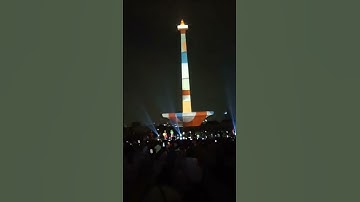 video mapping monas,,,, HUT DKI Jakarta ke-496