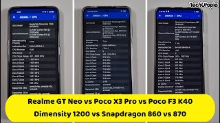 Dimensity 1200 vs Snapdragon 870 vs 860 Speed test/Gaming comparison/PUBG/Antutu benchmarks!