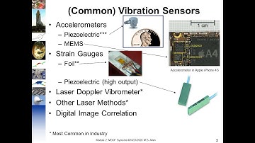 ME/EMA 540 - Module 02b - Vibration Measurement Devices