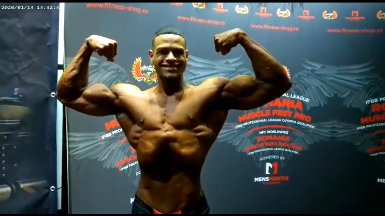 Abisai Pietersz Romania Muscle Fest Pro Mens Physique Winner and 2021 Olympia Qualified