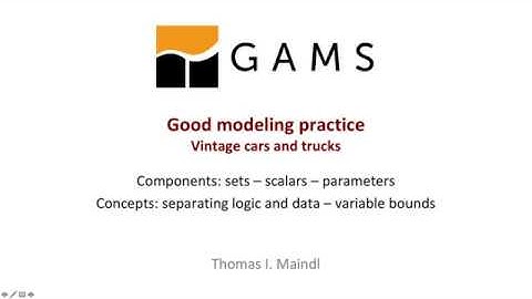 Good Modeling Practice