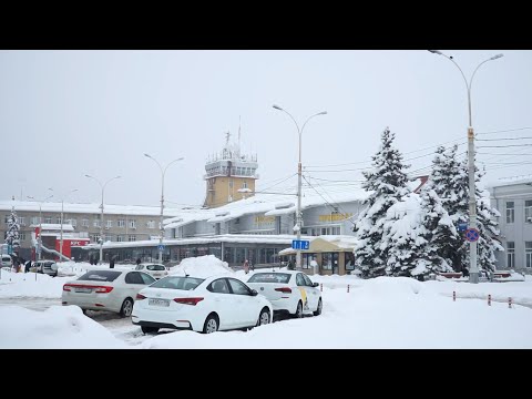 На Кубани прошёл сильный снегопад — видео