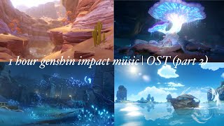 1 hour calm Genshin Impact music | OST (part 2)