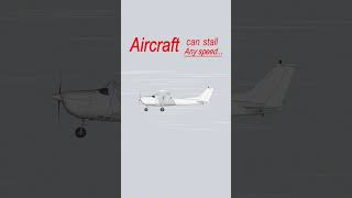 Aircraft stalls at low speed - FALSE #cpl #flying #dgcaexams #pilot #pilottraining