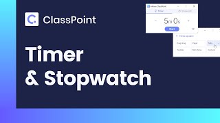 Add a Timer or Stopwatch in PowerPoint [ ClassPoint Tutorial ] screenshot 4