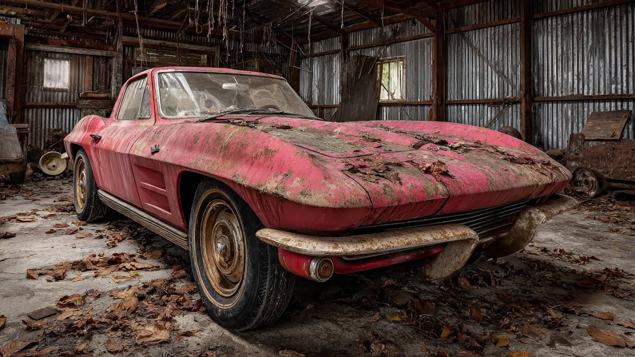 ASMR Classic Car Resurrection | 1963 Corvette Stingray Split Window Restored From Ruins